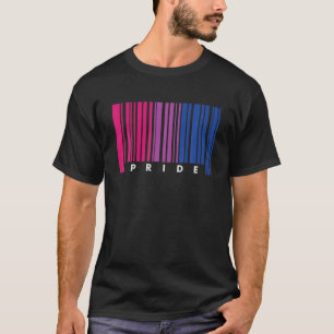 Barcode Biseksuele Pride LGBT T Lesbische Gay Vlag T-shirt