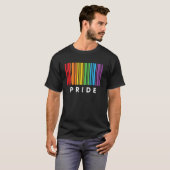 Barcode Bisexual Pride Lgbt Lesbian Gay Flag T-shirt (Voorkant volledig)