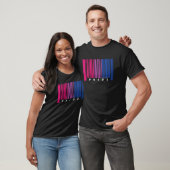 Barcode Bisexual Pride LGBT T Lesbian Gay Flag Gif T-shirt (Unisex)