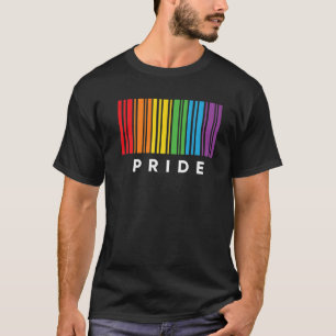 Barcode Bisexual Pride LGBT T Lesbian Gay Flag T-shirt