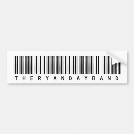 Barcode-Bumpersticker Bumpersticker (Voorkant)
