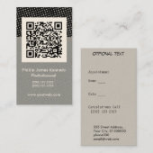 Barcode    BusinessAppointment Afsprakenkaartje (Voorkant / Achterkant)