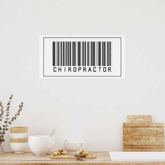 Barcode Chiropractor Poster (Keuken)
