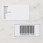 Barcode Crocheter Visitekaartje (Voorkant / Achterkant)