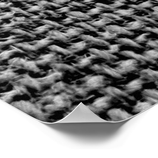 Barcode die in een ontwerp van de zebra loopt poster (Hoek)