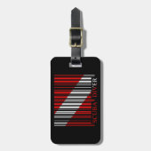 Barcode Dive Flag Bagagelabel (Voorkant verticaal)