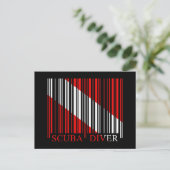 Barcode Dive Flag Briefkaart (Staand voorkant)