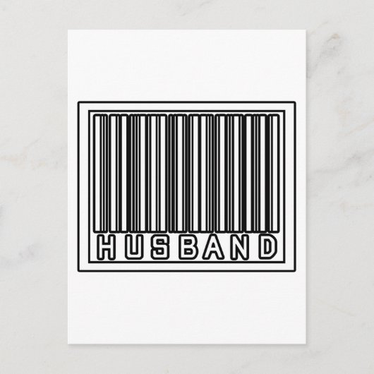 Barcode echtgenoot briefkaart (Voorkant)