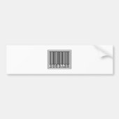 Barcode echtgenoot bumpersticker (Voorkant)