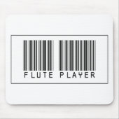 Barcode Flute Player Muismat (Voorkant)