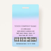 Barcode Foto chirurgische verpleegkundige Doctor i Badge (Achterkant)