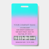 Barcode Foto IDNumber Therapie Verpleegkundige Doc Badge (Achterkant)