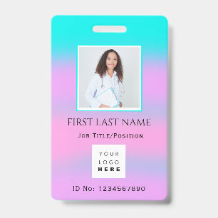 Barcode Foto IDNumber Therapie Verpleegkundige Doc Badge