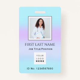 Barcode Foto Therapist Nurse Doctor Health Aid Badge