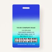 Barcode Foto verpleegkundige Doctor in het blauw z Badge (Achterkant)