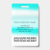 Barcode Fotonaam ID Kaart Medische chirurgie Badge (Achterkant)