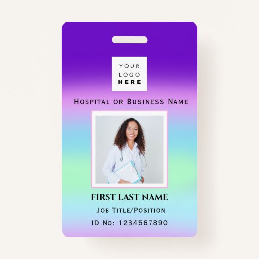 Barcode Fotoverpleegkundige Doctor in de gezondhei Badge (Voorkant)