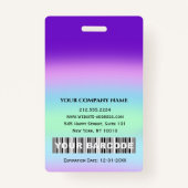 Barcode Fotoverpleegkundige Doctor in de gezondhei Badge (Achterkant)