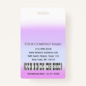 Barcode Fotoverpleegkundige Doctor in de gezondhei Badge (Achterkant)