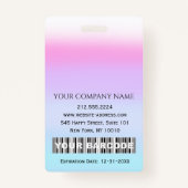 Barcode Fotoverpleegkundige Doctor in de gezondhei Badge (Achterkant)