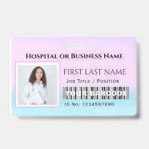 Barcode Fotoverpleegkundige Doctor in de gezondhei