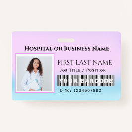 Barcode Fotoverpleegkundige Doctor in de gezondhei Badge