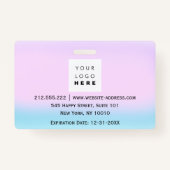 Barcode Fotoverpleegkundige Doctor in de gezondhei Badge (Achterkant)