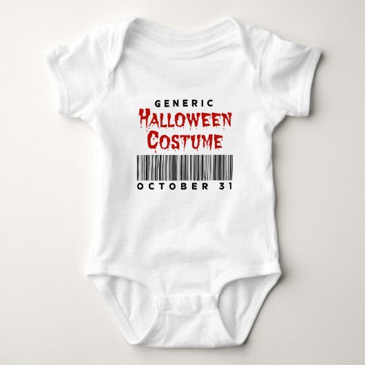 Barcode Generic Halloween Costume October 31 Romper (Voorkant)