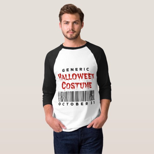 Barcode Generic Halloween Costume October 31 T-shirt (Voorkant volledig)