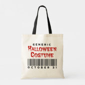 Barcode Generic Halloween Costume October 31 Tote Bag (Achterkant)