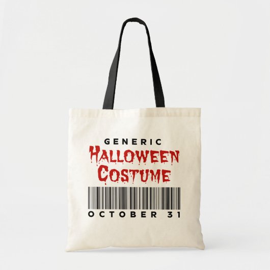 Barcode Generic Halloween Costume October 31 Tote Bag (Voorkant)