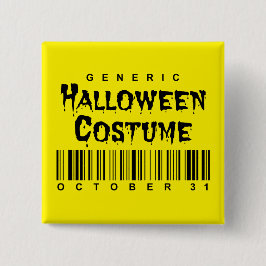 Barcode Generic Halloween Costume Vierkante Button 5,1 Cm
