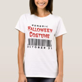 Barcode Generieke Halloween Kostuum 31 Oktober T-shirt (Voorkant)