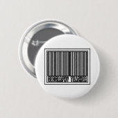 Barcode Geografie Leraar Ronde Button 5,7 Cm (Voorkant /achterkant)