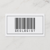 Barcode Geologist Visitekaartje (Achterkant)
