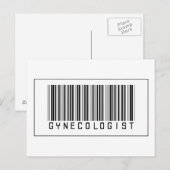 Barcode Gynaecoloog Briefkaart (Voorkant / Achterkant)