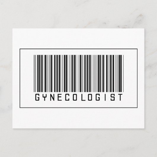 Barcode Gynaecoloog Briefkaart (Voorkant)