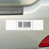 Barcode Hair Stylist Bumpersticker (Op auto)