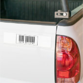 Barcode Hair Stylist Bumpersticker (Op Truck)