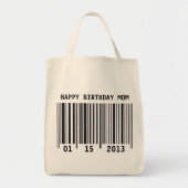Barcode Happy Birthday tas (Voorkant)