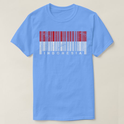 Barcode Indonesië T-shirt (Design voorkant)