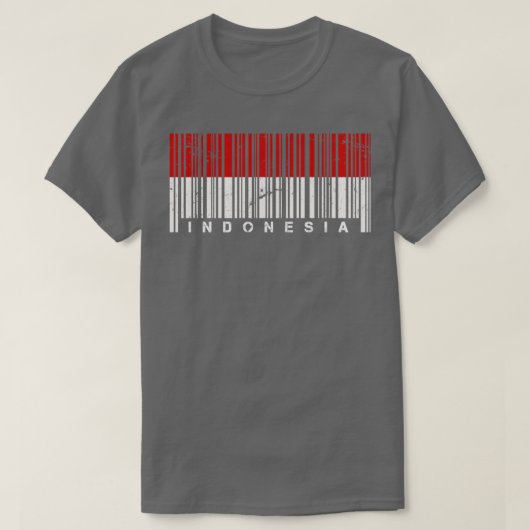 Barcode Indonesië T-shirt (Design voorkant)