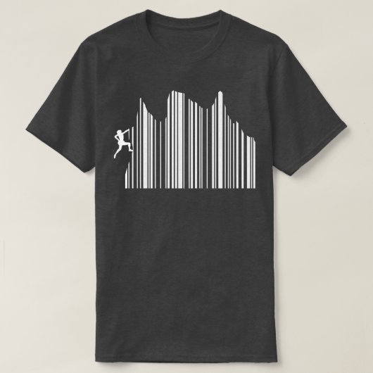 Barcode Klimmen Supermarkt Klimmer Wandelaar T-shirt (Design voorkant)