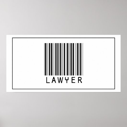Barcode Lawyer Poster (Voorkant)