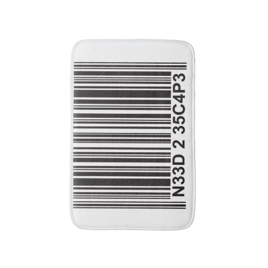 Barcode Leetspeech - Moet Bath Mat ontsnappen (Voorkant Verticaal)