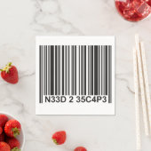 Barcode Leetspeech - Noodzaak om te ontsnappen Servet (Insitu)