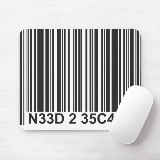 Barcode Leetspeech - Noodzakelijke Muismat (Met muis)