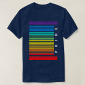 Barcode LGBT Pride Retro 1 T-shirt (Design voorkant)