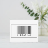 Barcode Librarian Briefkaart (Staand voorkant)