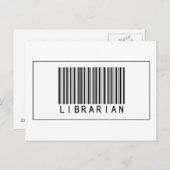 Barcode Librarian Briefkaart (Voorkant / Achterkant)